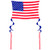 WindNSun Super Size 2D Nylon Kite, USA Flag, 70 Inches Wide