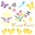 Easter Chicks Stencil, 6.5 x 6.5 inch - Classic Easter Chick Design Stencils for Painting Template