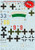 Decal for Airplane BF.109K KURFURST, Part 1 AIRCRAF 1/48 PRINT SCALE 48-103