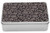 Lunarable Floral Tin Box, Classic Flower Motifs Leaves Earth Tones Swirly Branches Baroque Beauty, Portable Rectangle Metal Organizer Storage Box with Lid, 7.2" X 4.7" X 2.2", Dark Taupe and Pale Tan