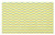Ambesonne Yellow Chevron Doormat, Zigzag Lines in Horizontal Direction Retro Style Display, Decorative Polyester Floor Mat with Non-Skid Backing, 30" X 18", Yellow Sky Blue Charcoal Grey