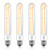 DoRight 8W T10 LED Tubular Light Bulb Dimmable, E26 T10 LED Edison Filament Bulb Warm White 2700K, 80W Incandescent Replacement Bulb, Vintage Tube Light Bulbs for Showcase Light, Picture Light-4-Pack-