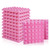 Sonic Acoustics Acoustic Foam Panels, Studio Wedge Tiles, 2" X 12" X 12" Acoustic Foam Sound Absorption Pyramid Studio Treatment Wall Panels -12 Pack, Pink-