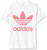 adidas Originals,unisex-youth,Trefoil Tee,White/Hazy Rose,X-Large adidas Originals,unisex-youth,Trefoil Tee,White/Hazy Rose,X-Large