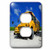 3dRose lsp-154986-6 Yellow School Bus on a Sunny Day Light Switch Cover