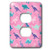 3dRose Dreamy Dinosaurs Pink Pattern - Light Switch Covers -lsp-328183-6-