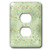3dRose Pretty Mint Green and Image Of Gold Ivy Pattern - Light Switch Covers -lsp-338097-6-