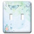 3dRose -lsp-240177-2- Double Toggle Switch Blue Butterfly Sheet in Vintage Style