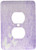 3dRose lsp-30772-6 Two Plug Outlet Cover with Lilac Butterflies