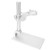 Microscope Stand, Aluminum Alloy Desktop Stable Microscope Bracket, for Electron Microscopes for Digital Microscopes Fixing Tool Microscope Accessory-White-