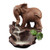 Firlar Backflow Incense Holder,Elephant Incense Cones Burner Incense Stick Holder Ceramic Incense Burner Censer for Home Office Decor (B)