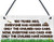 Puernash 6 x 12 Inchs Wooden Hanging Sign Civilised Horses Funny Barn Stable Door Pony Gift Haging Plaque Equestrian