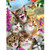 LUANXP 5D Diamond Painting Cat Diamond Embroidery Full Display Animal Mosaic Full Round Rhinestone of Picture Butterfly 30X40CM
