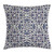 Ambesonne Arabesque Throw Pillow Cushion Cover, Moroccan Floral Pattern with Victorian Rococo Baroque Design, Decorative Square Accent Pillow Case, 24 X 24 Inches, Cream Indigo Vermilion Blue