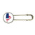 Maine USA Map Stars Stripes Flag Shape Retro Metal Brooch Pin Clip Jewelry