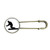 Sports Skiing Ski Board Player Retro Metal Brooch Pin Clip Jewelry