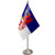 Germany Pomerania Region Satin and Chrome Office Desk Table Flag