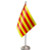 Spain Valencia Satin and Chrome Office Desk Table Flag