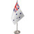 Australia Royal Navy Ran White Ensign Satin and Chrome Office Desk Table Flag