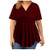 Womens Tops and Blouses Womens Floral Tie Front Chiffon Blouses V Neck Batwing Short Sleeve Summer Tops Shirts Summer Tops Women Casual Red C