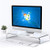 Acrylic Monitor Stand Clear Monitor Stand Acrylic Laptop Stand Acrylic Desk Accessories Acrylic Monitor Riser White Desk Riser Office Platforms Shelves Acrylic Computer Stand White Monitor Stand