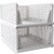 Pinkpum Stackable Plastic Storage Basket-Foldable Closet Organizers Storage Bins 2 Pack-Drawer Shelf Storage Container for Wardrobe Cupboard Kitchen Bathroom Office -2L-