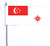 Singapore Naval Ensign Ultimate Table Desk Flag