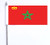 Morocco Civil Red -Merchant- Ensign Ultimate Table Desk Flag