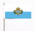 San Marino State Ultimate Table Desk Flag