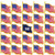 50 Pack American Flag Lapel Pins Bulk USA Waving Flag Pins United States US Badge Pins Brooch Patriotic Enamel pins
