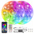 Bluetooth Led Strip Lights 32.8ft Color Changing RGB Light Strips Music Sync, 300 LEDs SMD 5050 APP Controlled Neon Strip Light for Bedroom TV Gaming Room Party