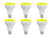 TCP 65 Watt LED BR30, 6 Pack, Yellow Non-Dimmable Flood Light Bulbs