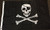 Jolly Roger Pirate Embroidered Nylon 3 x 5 Ft Flag