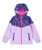 M2C Girls Fleece lined Waterproof Jacket Color Block Windbreaker 7-8 Violet