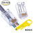 CAT6 Connector - End pass through Ethernet 8P8C modular plug 100 Pack - Bonus Wire Stripper