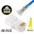 CAT6 Connector - End Pass Through Ethernet 8P8C Modular Plug 100 Pack - Bonus Wire Stripper