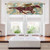 carmaxs Mosaic Window Valances, Running Stable Racehorse and Silhouettes on Pieced Background, 42" x 18", Purple Pale Brown Teal