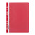 D.RECT Lux PP File Folder A4 with Perforation Strong Polypropylene Film Red