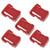 Red Battery Mount Bracket Rack Storage Slots Holder Compatible with Milwaukee M18 18V Battery Under Shelf Mount 5 Pack