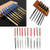 KingBra 20pcs 140mm Tools Home Improvement Power Hand Tools Files & Rasps Titanium Coated Diamond Needle File Set Wood Rasp Set + 6pcs 140mm Hook Bent Curved Flat Diamond Riffler Needle File Set