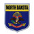State Flag Shield North Dakota Patch Badge Travel Embroidered Iron On Applique