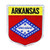 State Flag Shield Arkansas Patch Badge Travel USA Embroidered Sew On Applique