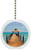 Carolina Hardware and Decor 2260F Beach Boardwalk Ocean Solid Ceramic Fan Pull