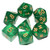 DND Dice 7Pieces- Glitter Green Mixed Polyhedral DND Dice for RPG MTG Table Game Dice