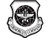 American Vinyl Air Mobility Command Shield Shaped Sticker -Decal Logo air Force USAF Military-