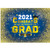 Allenjoy 7X5ft Congrats Grad Graduation Backdrop Royal Blue Golden Glitter Class of 2021 Party Decorations Prom Photography Background Cake Table Banner Photo Booth Props