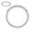 FUNLMO 20G Nose Ring Hoop 6mm Nose Ring Septum Jewelry Septum Ring Septum Clicker Cartilage Helix Daith Earring Hoop Tragus Helix Rook Daith Snug Piercing Jewelry Lip Rings Surgical Steel Silver