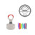 Goods Received Without Physical Check Round Office Bold- Color Customizable Pre-Inked Rubber Stamp
