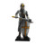 PTC 4 Inch Medieval Knight with Axe and Shield Resin Statue Figurine