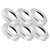 WETOZON Stainless Steel Pool Ladder Escutcheon Plates - 6Pack- 1.9" Outer Diameter Pool Ladder Pool Handrail Escutcheon Plate Fits for Tubing Pool Handrail Covers for Swimming Pool or Spa Handrail